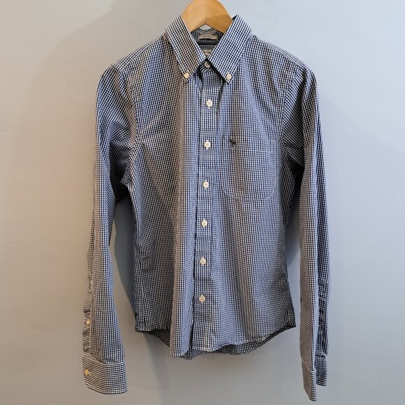 Abercrombie & Fitch Men's Small Long Sleeve Button Down Muscle Fit Plaid Shirt - Picture 1 of 15